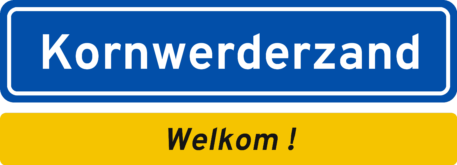 Welkomstbord Kornwerderzand