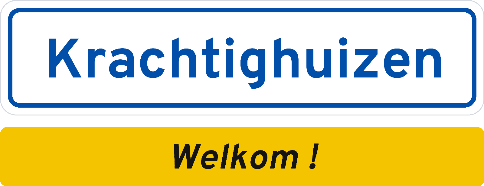 Welkomstbord Krachtighuizen
