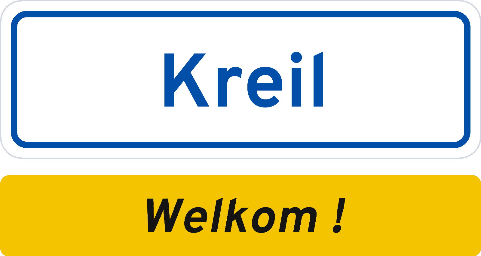 Welkomstbord Kreil