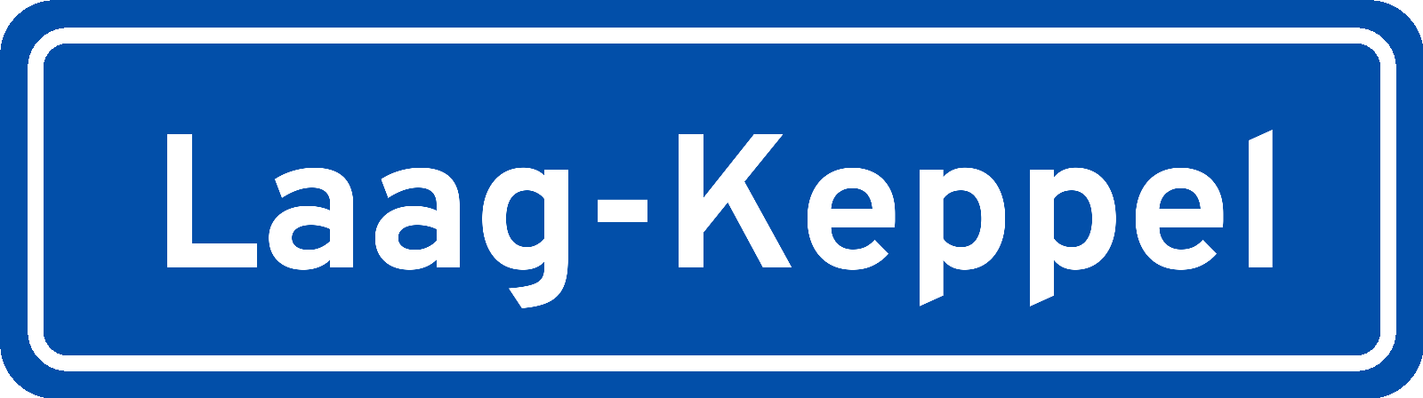 Plaatsnaambord Laag-Keppel