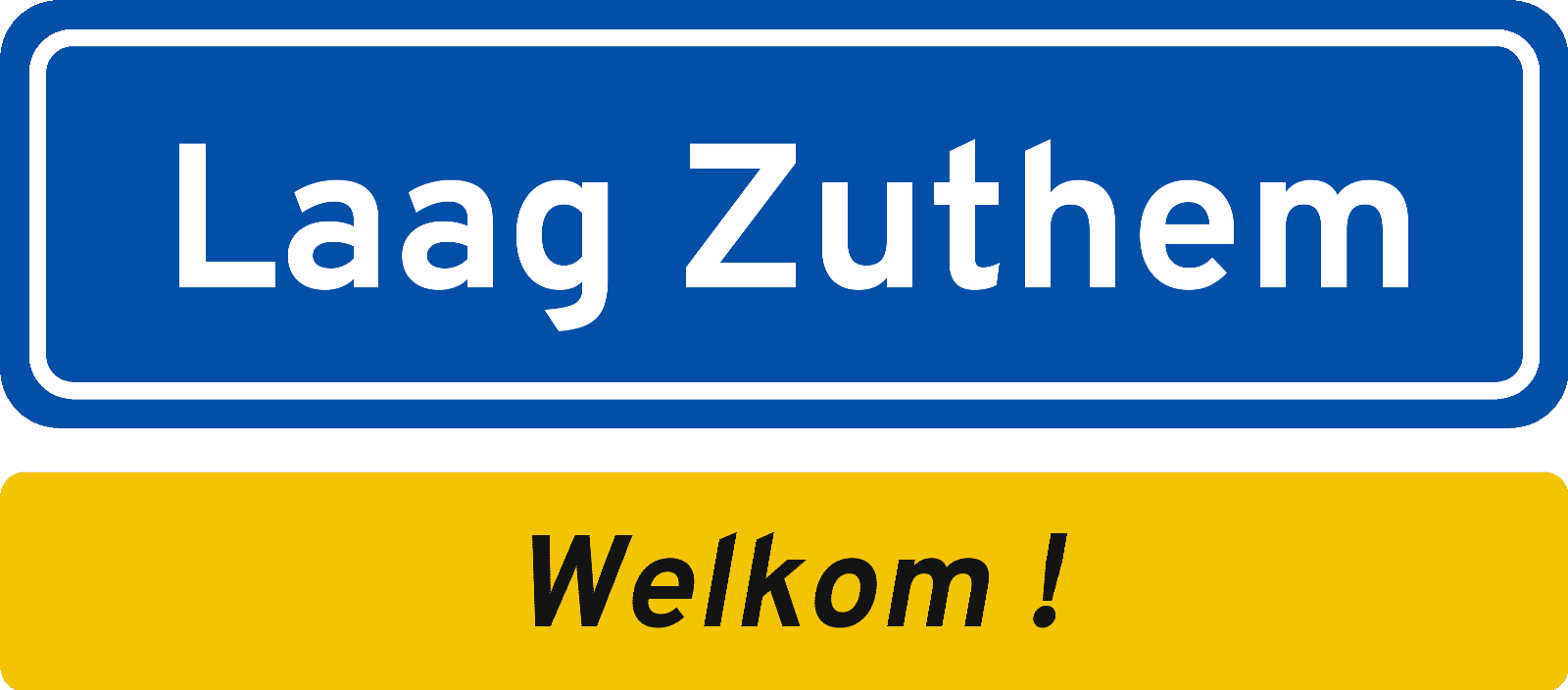 Welkomstbord Laag Zuthem