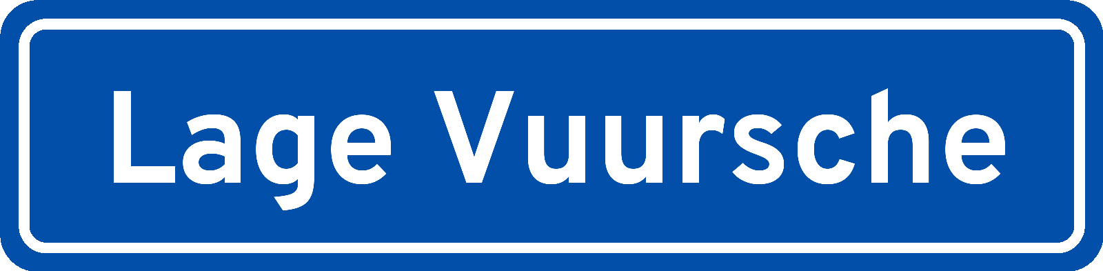 Plaatsnaambord Lage Vuursche