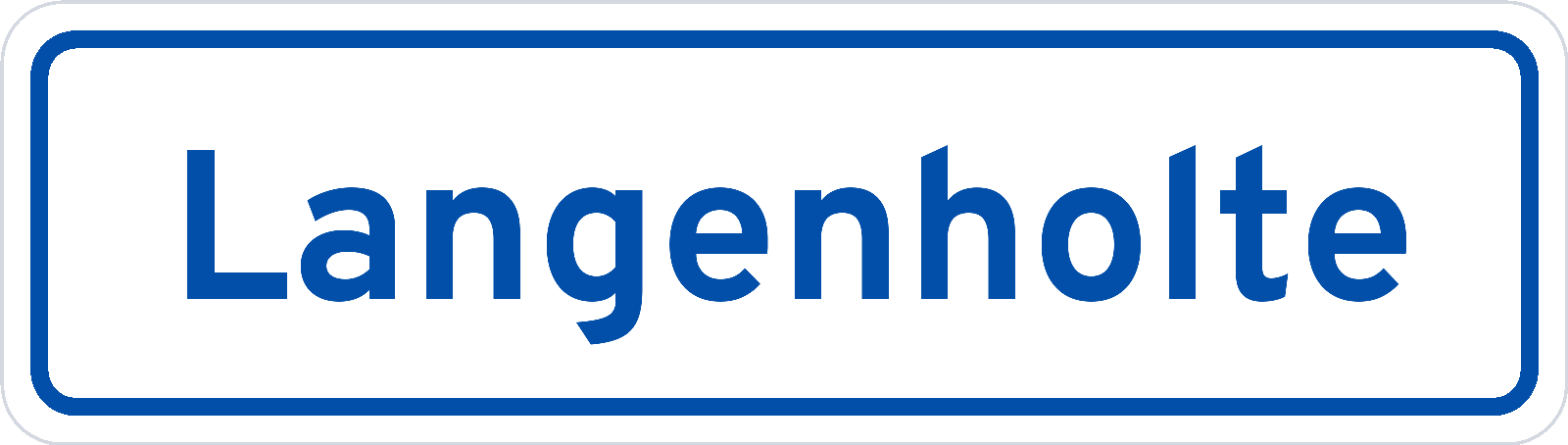 Plaatsnaambord Langenholte