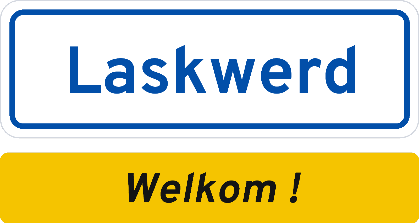 Welkomstbord Laskwerd