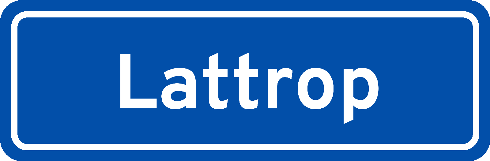 Plaatsnaambord Lattrop