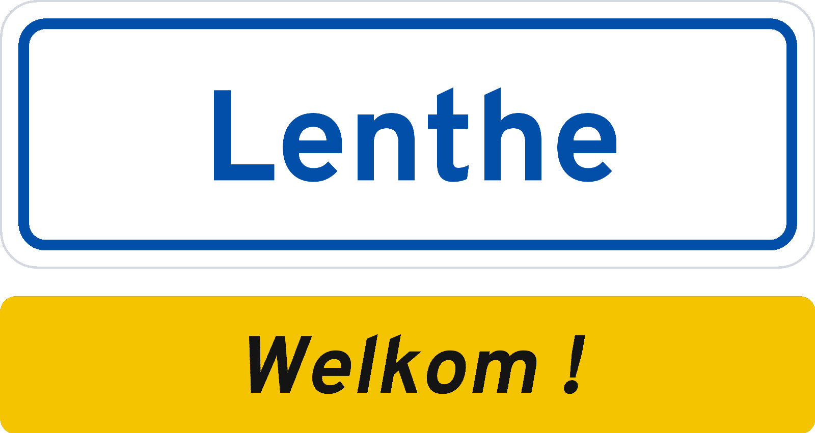 Welkomstbord Lenthe