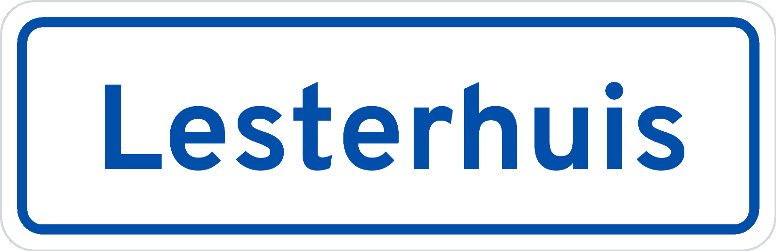 Plaatsnaambord Lesterhuis