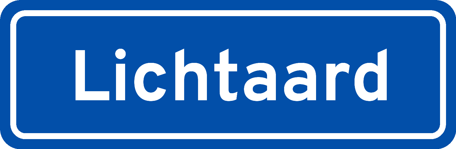Plaatsnaambord Lichtaard