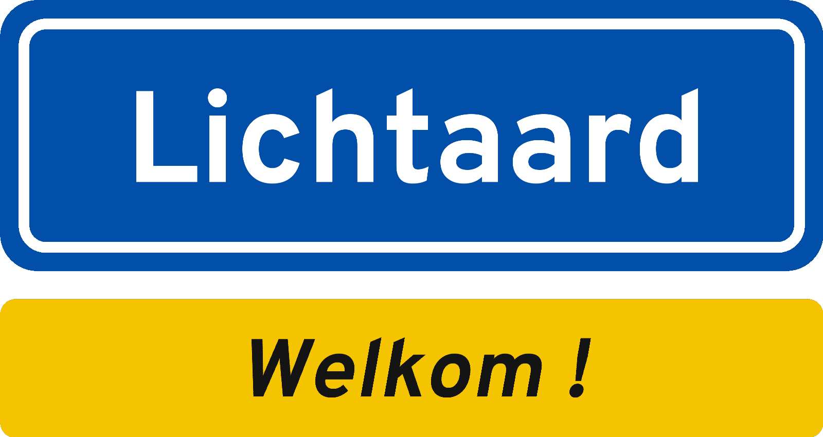 Welkomstbord Lichtaard