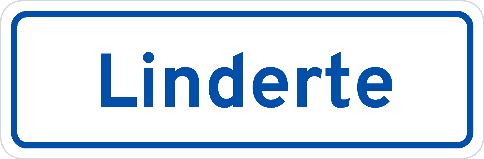 Plaatsnaambord Linderte