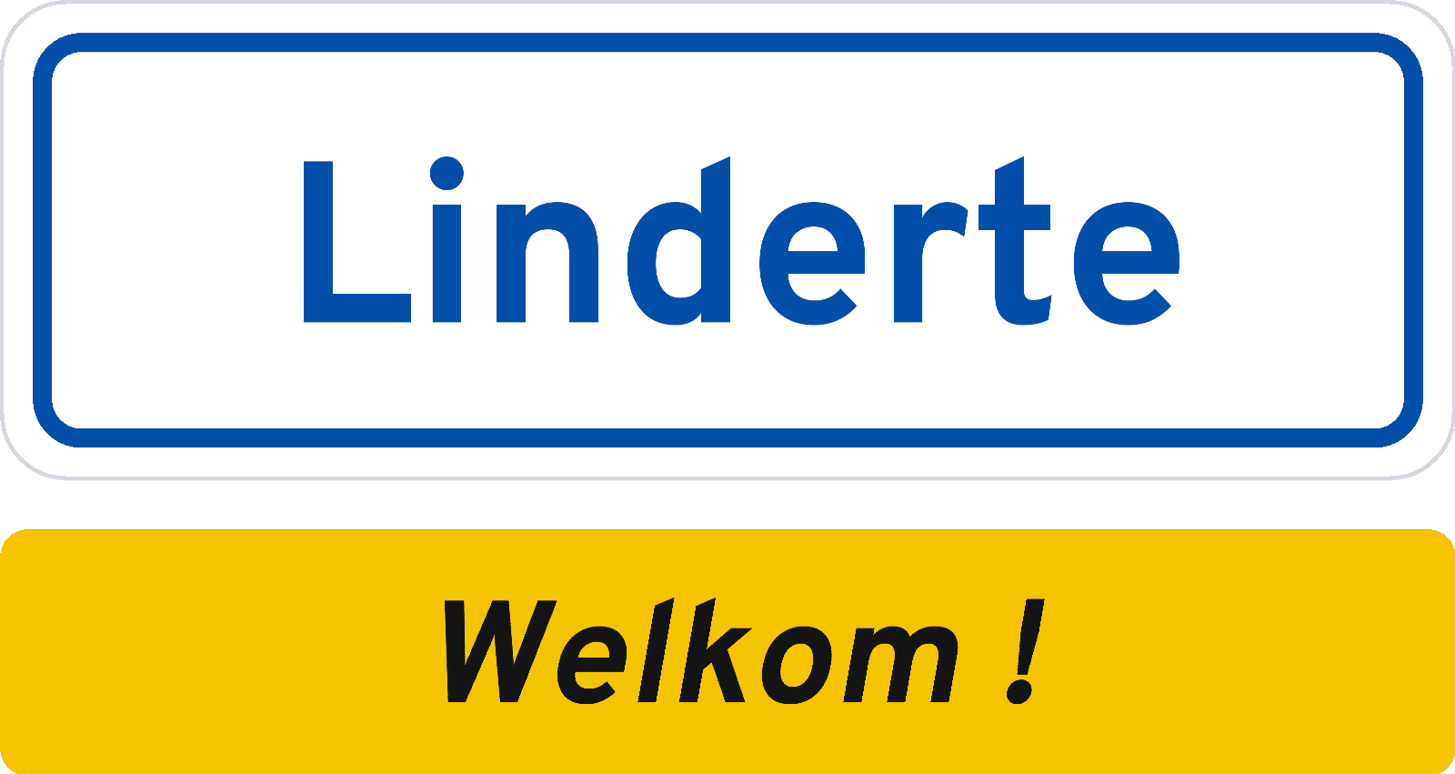 Welkomstbord Linderte