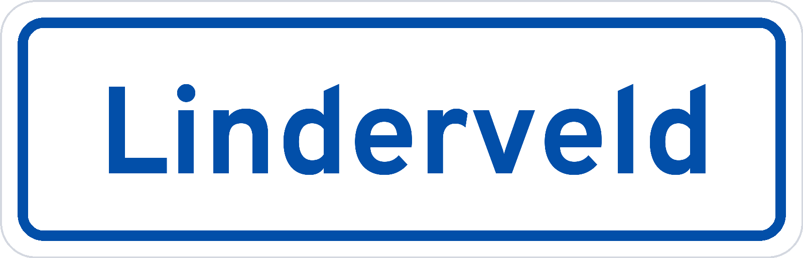 Plaatsnaambord Linderveld