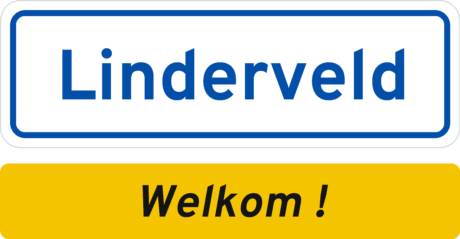 Welkomstbord Linderveld