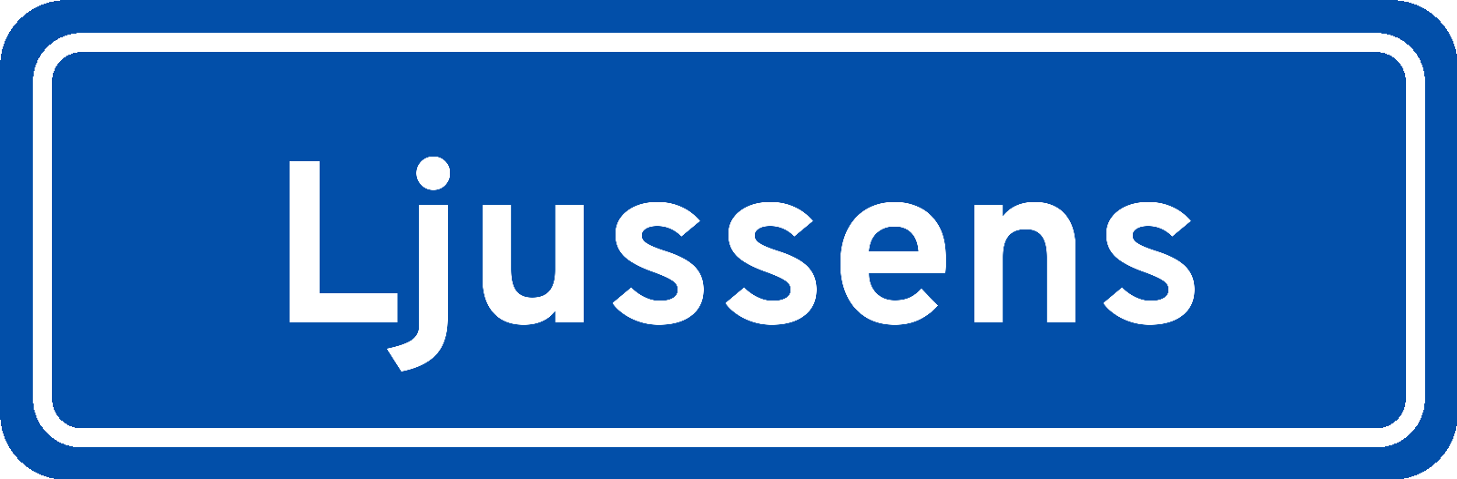 Plaatsnaambord Ljussens