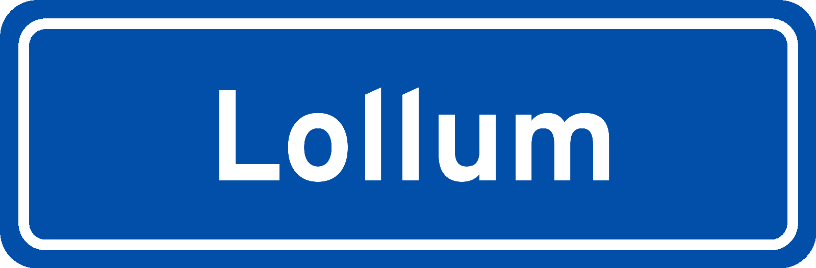 Plaatsnaambord Lollum