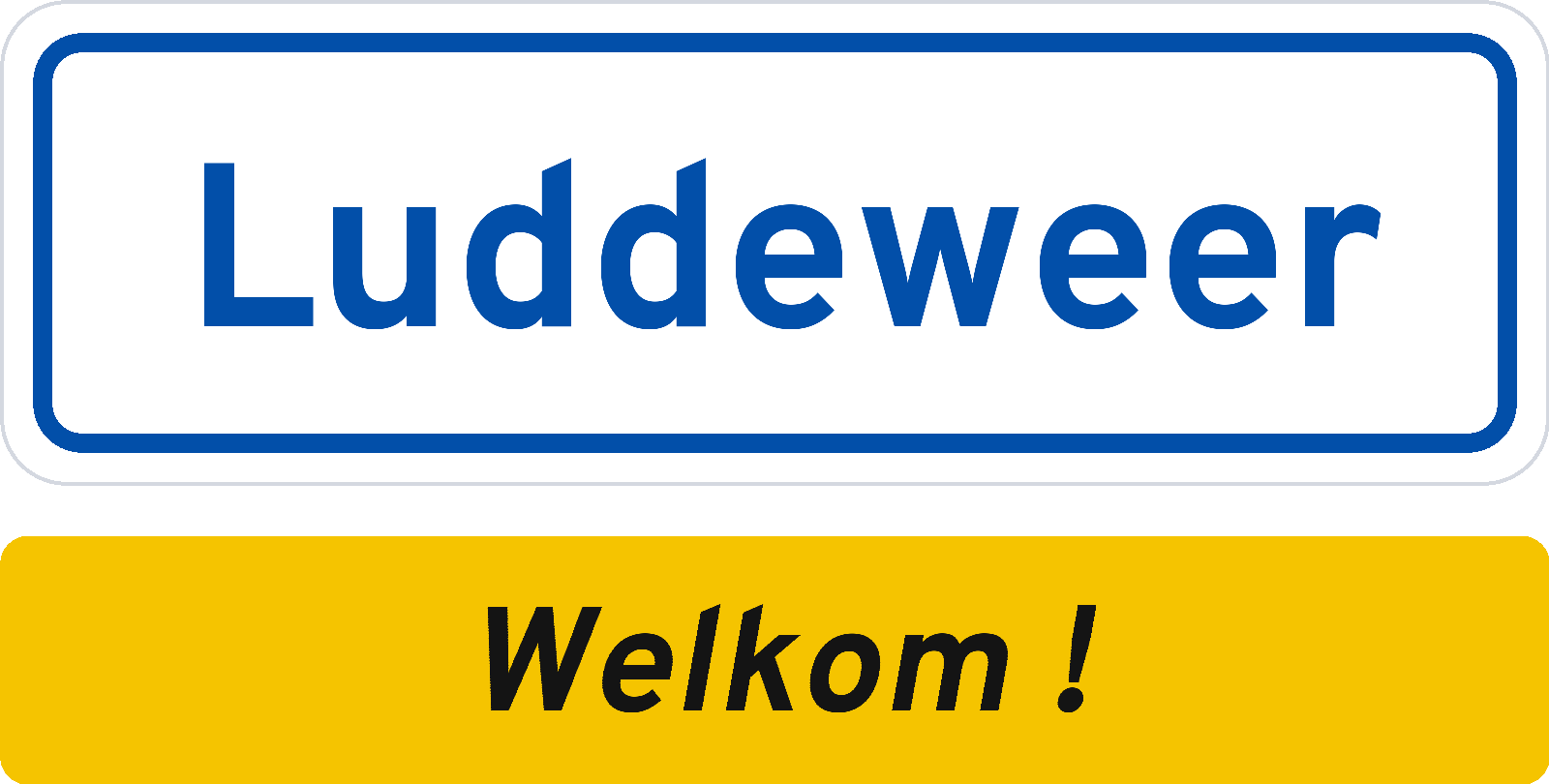 Welkomstbord Luddeweer