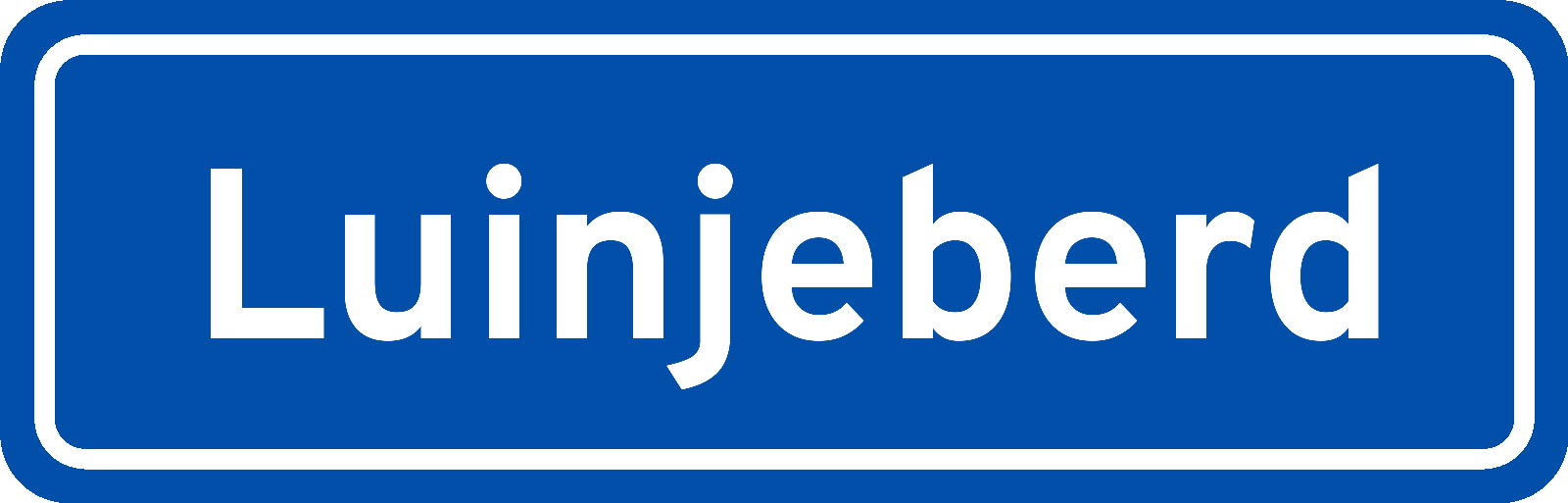 Plaatsnaambord Luinjeberd