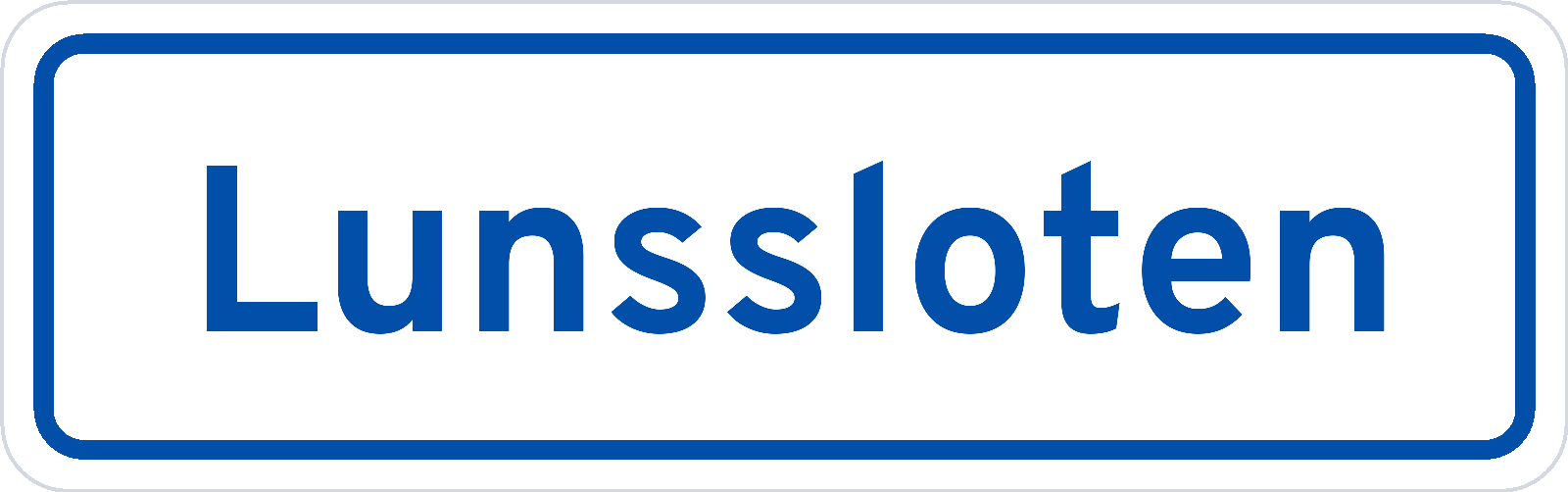 Plaatsnaambord Lunssloten