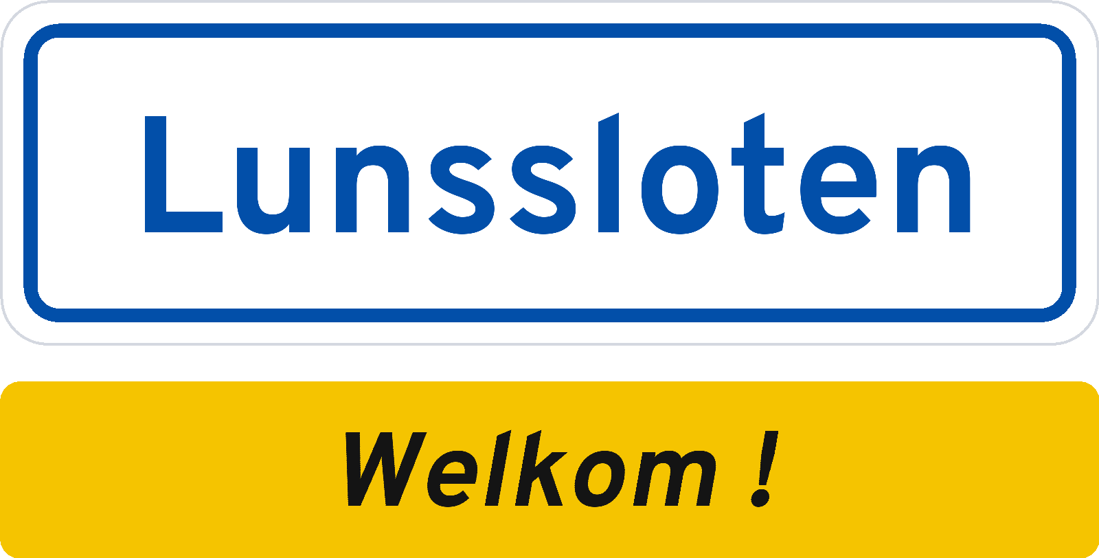 Welkomstbord Lunssloten