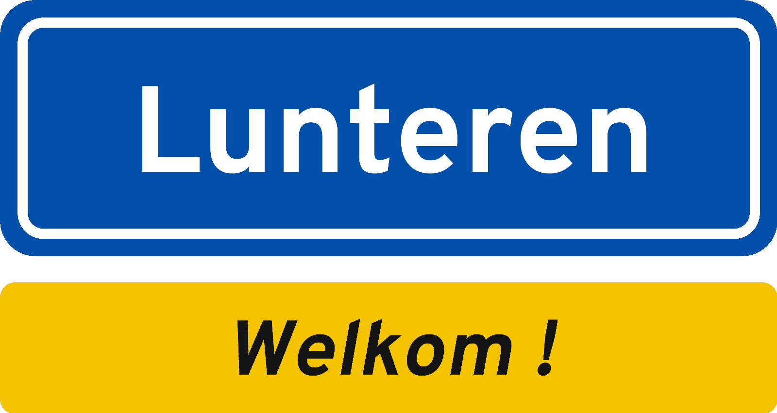 Welkomstbord Lunteren
