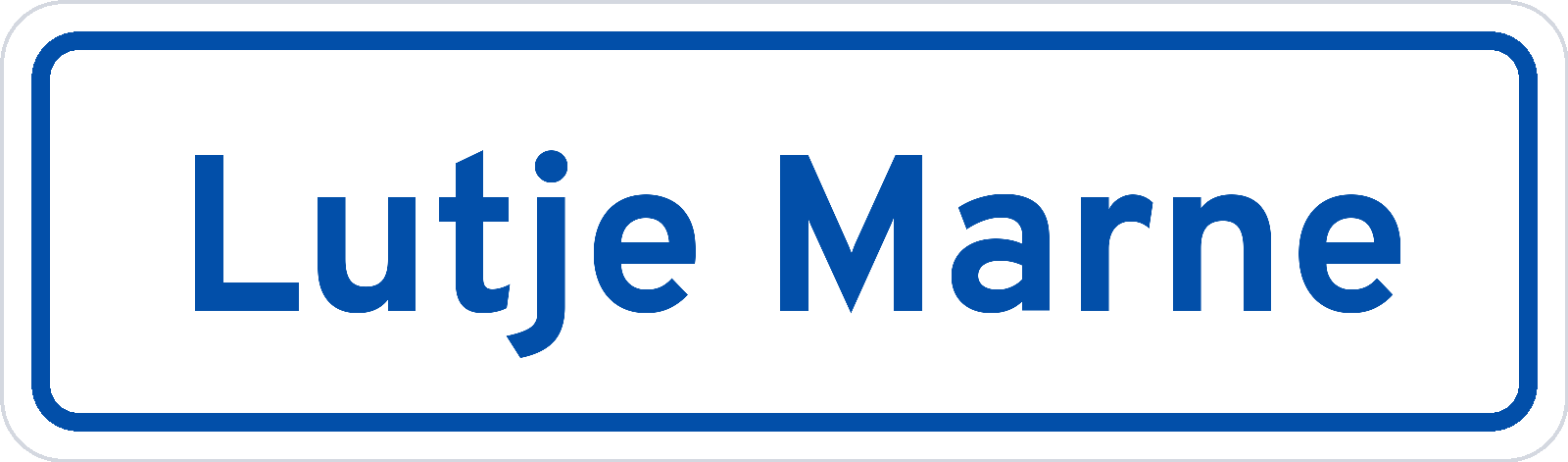 Plaatsnaambord Lutje Marne