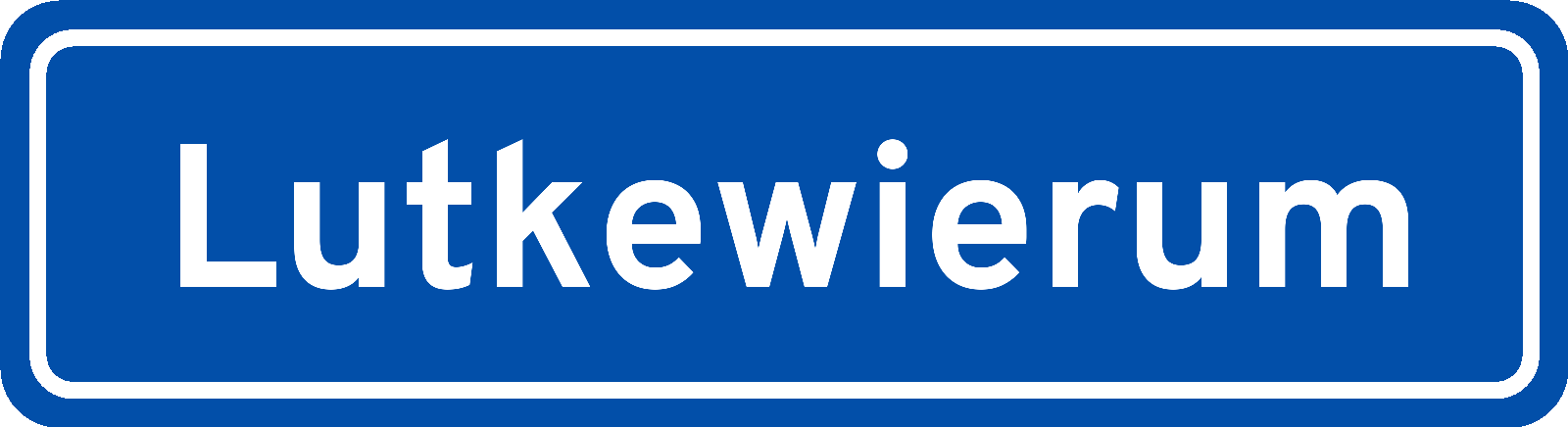 Plaatsnaambord Lutkewierum