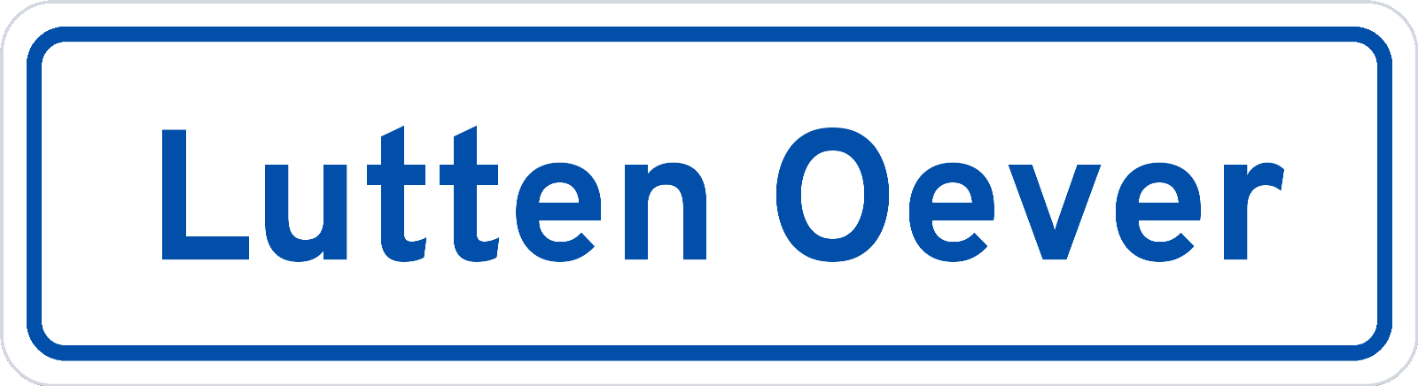 Plaatsnaambord Lutten Oever