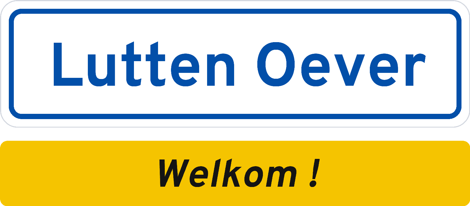 Welkomstbord Lutten Oever