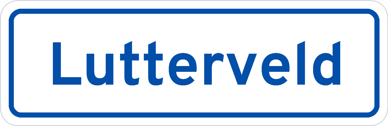 Plaatsnaambord Lutterveld