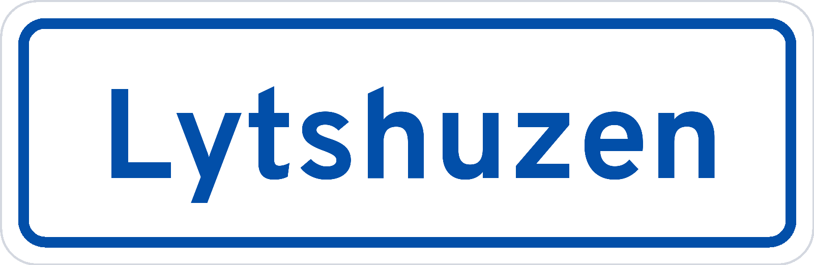 Plaatsnaambord Lytshuzen