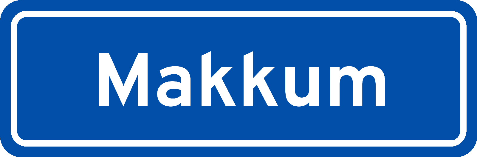 Plaatsnaambord Makkum