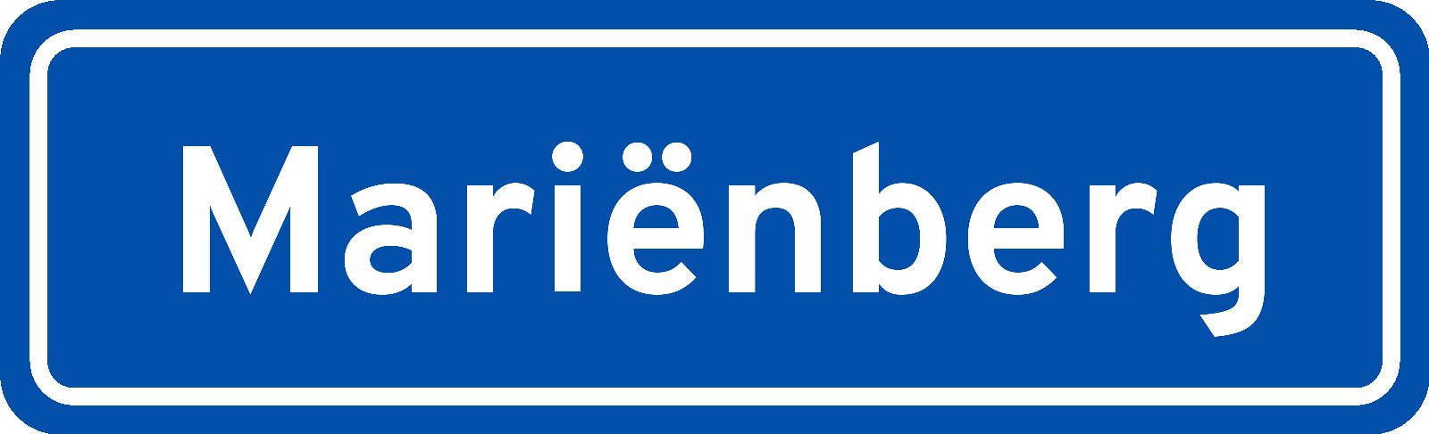 Plaatsnaambord Mariënberg