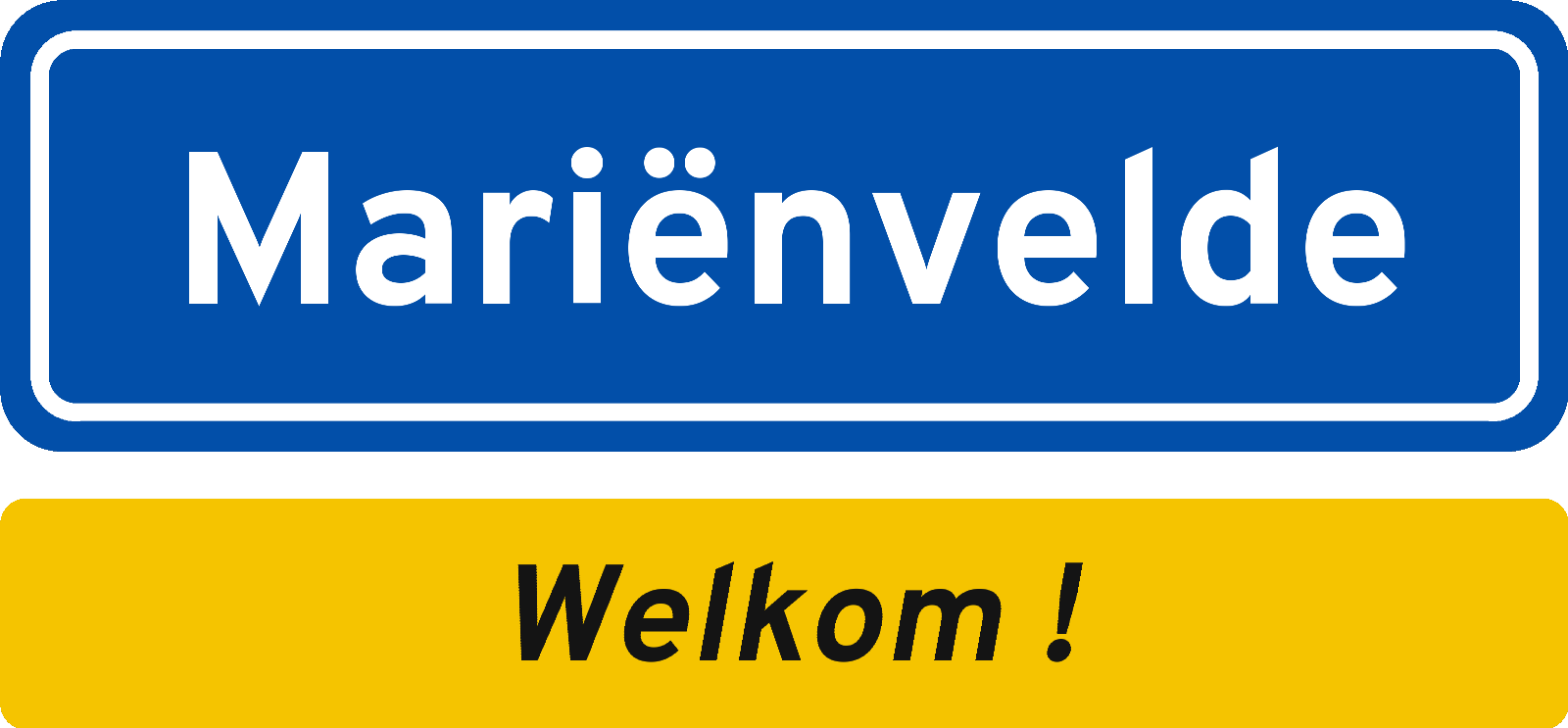 Welkomstbord Mariënvelde
