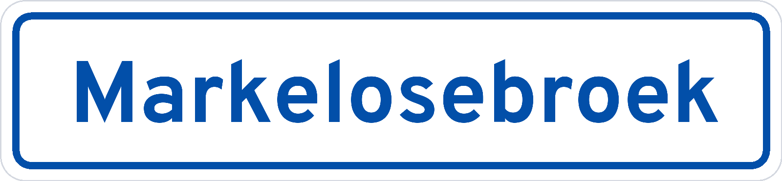 Plaatsnaambord Markelosebroek