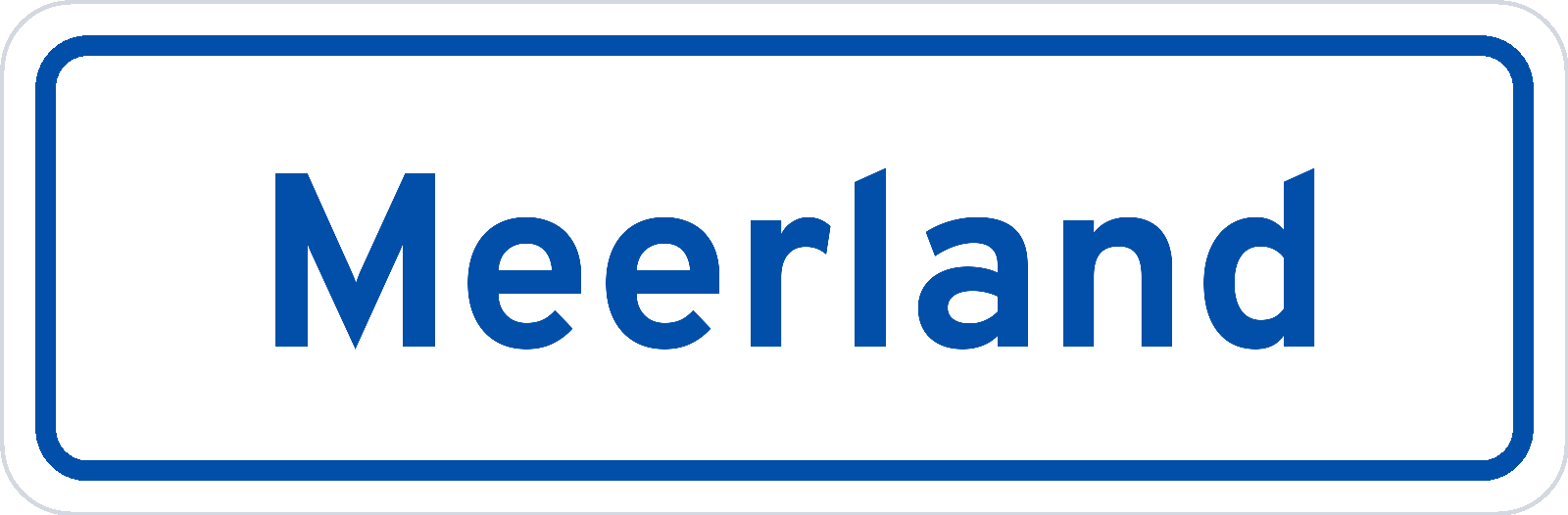 Plaatsnaambord Meerland