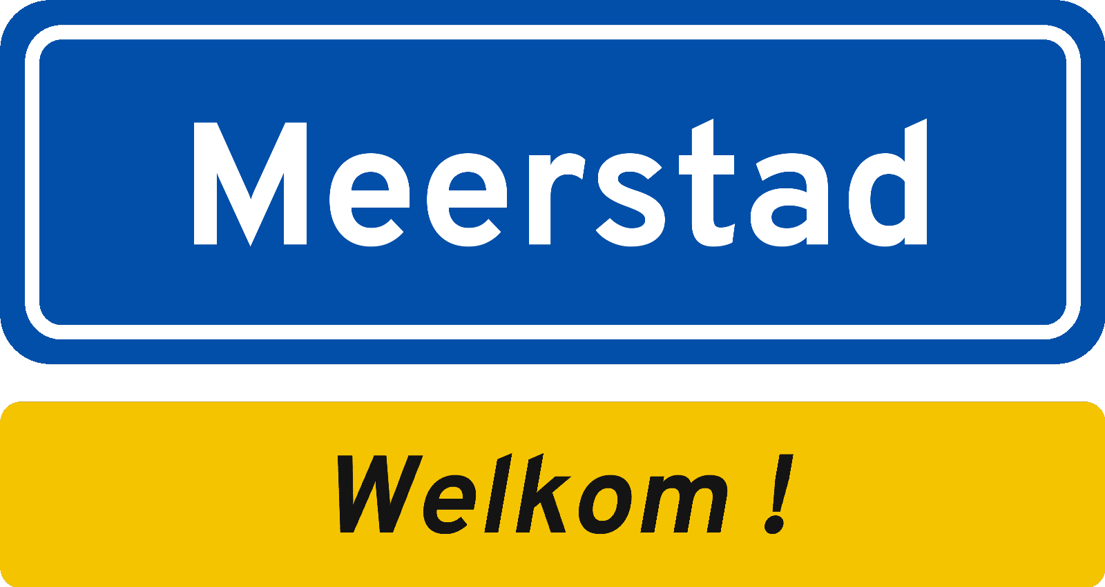 Welkomstbord Meerstad