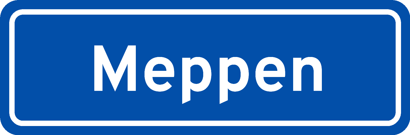 Plaatsnaambord Meppen