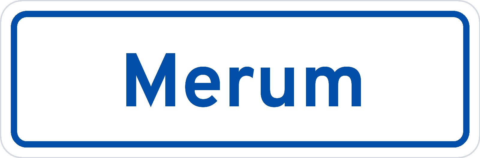 Plaatsnaambord Merum