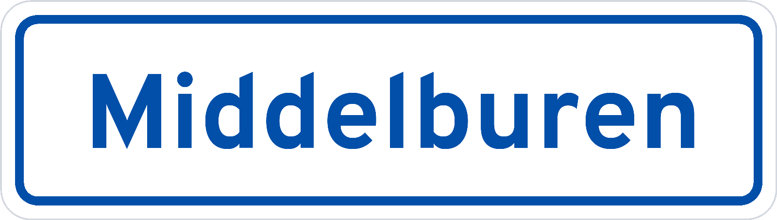 Plaatsnaambord Middelburen