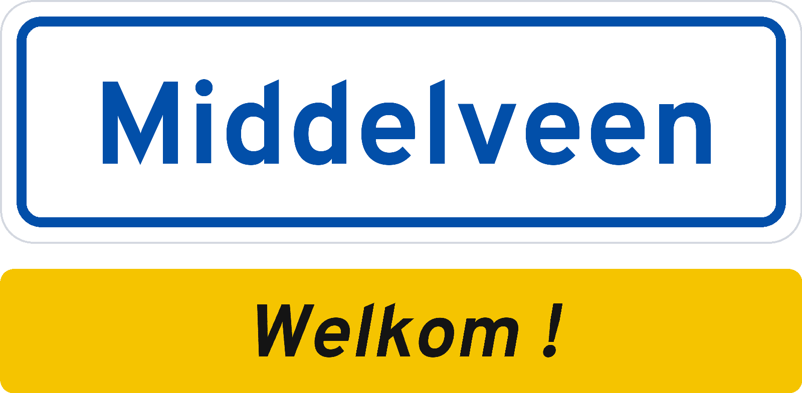 Welkomstbord Middelveen