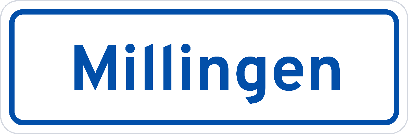 Plaatsnaambord Millingen