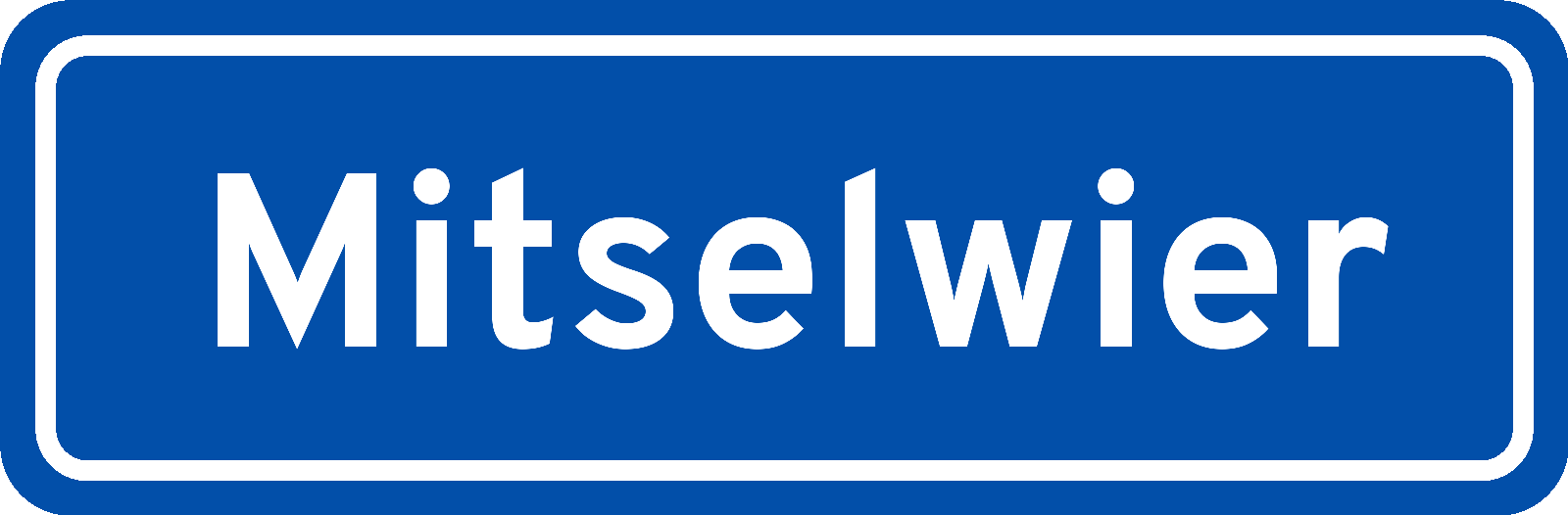Plaatsnaambord Mitselwier