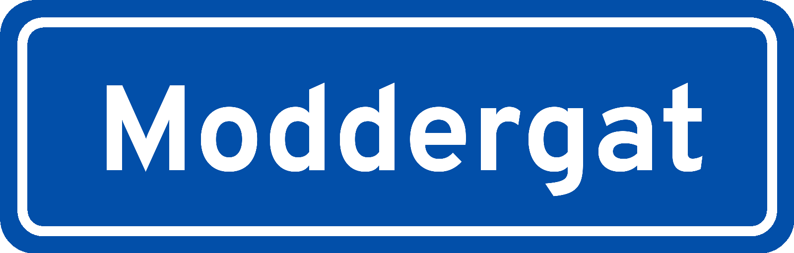 Plaatsnaambord Moddergat