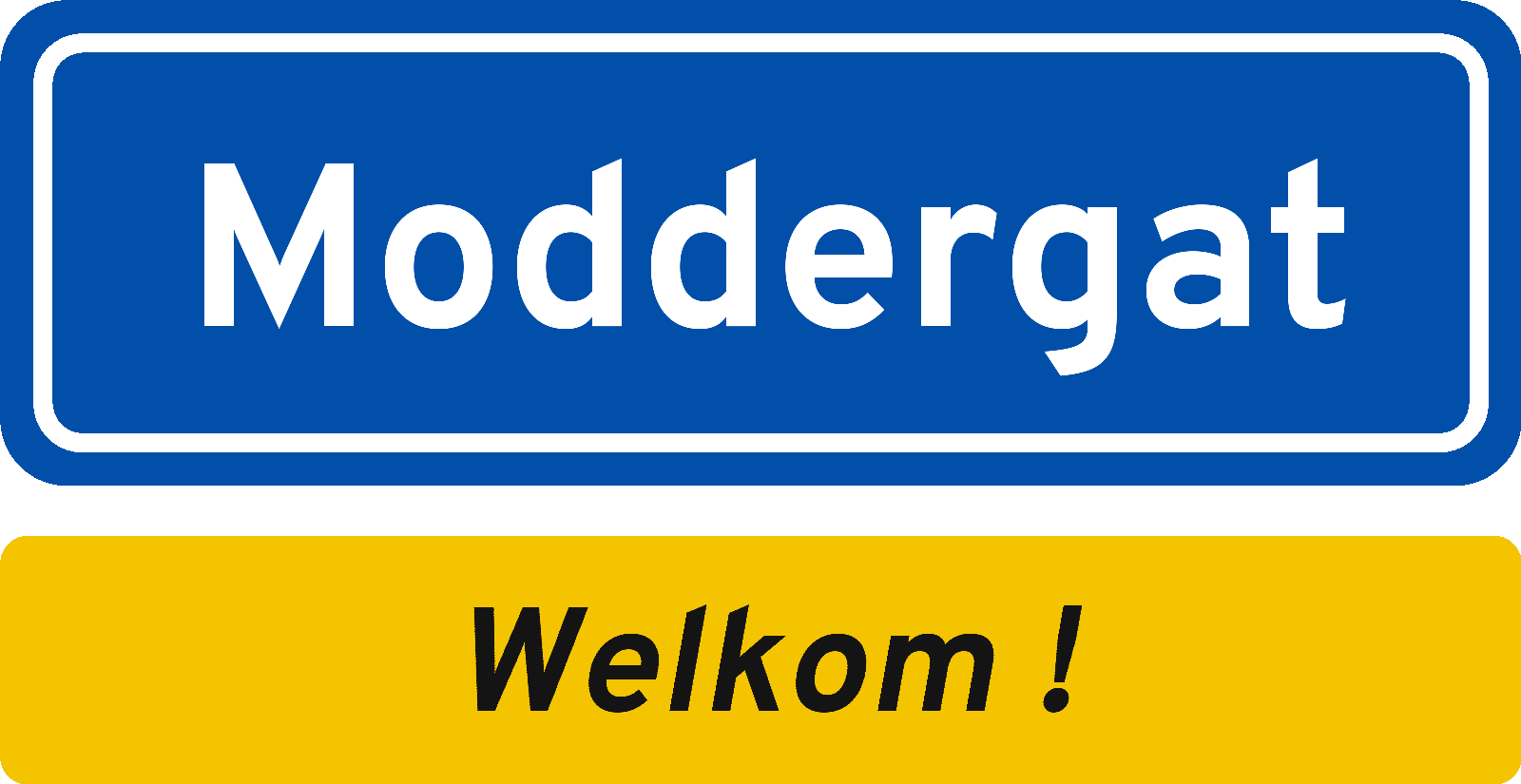Welkomstbord Moddergat