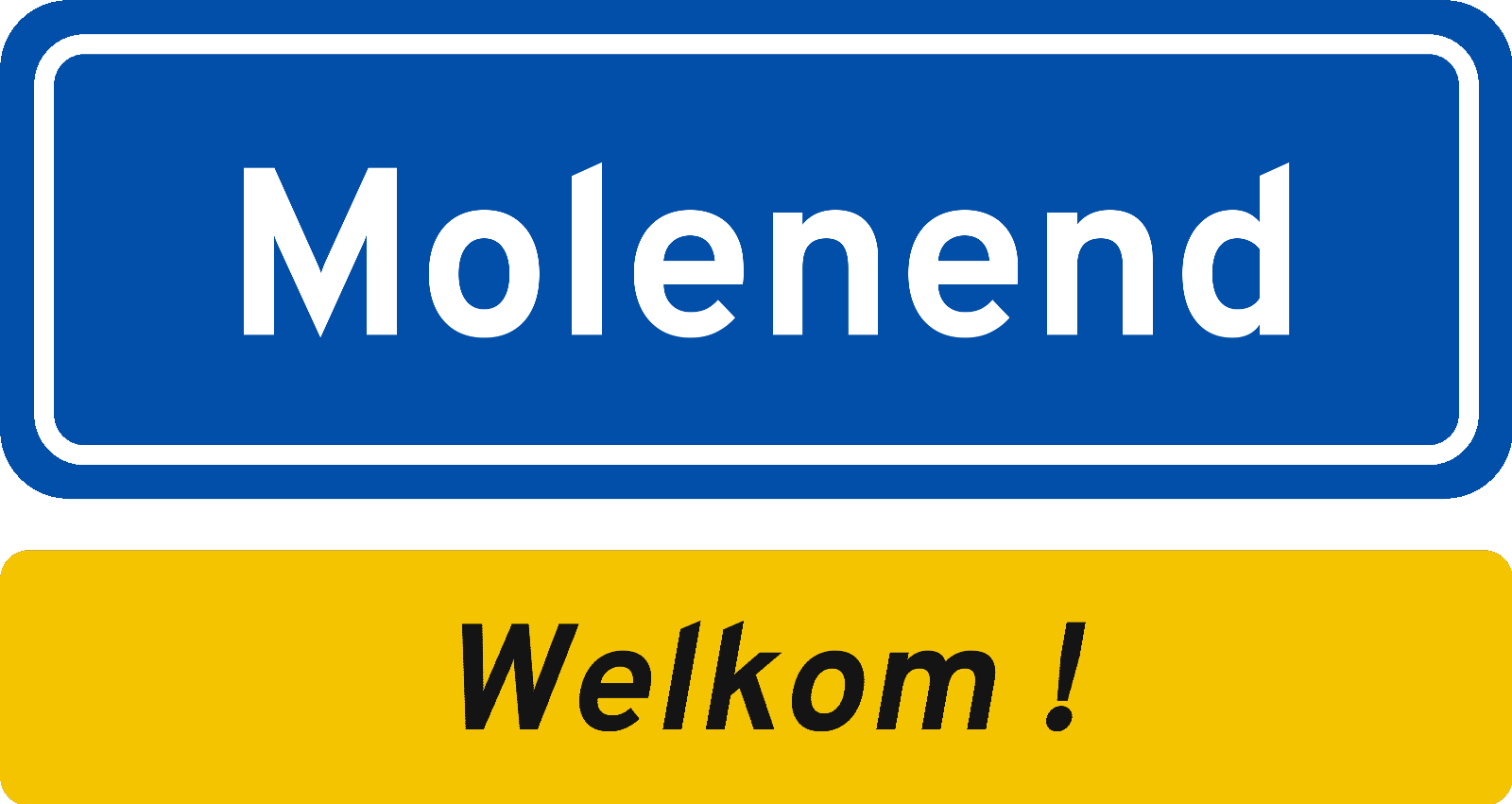Welkomstbord Molenend