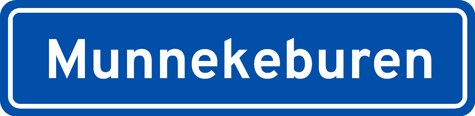 Plaatsnaambord Munnekeburen