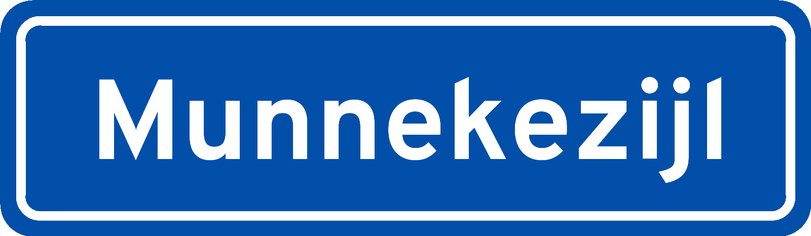 Plaatsnaambord Munnekezijl