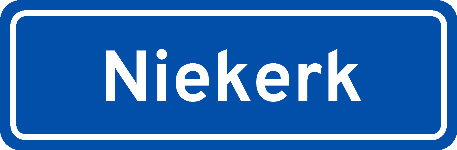 Plaatsnaambord Niekerk