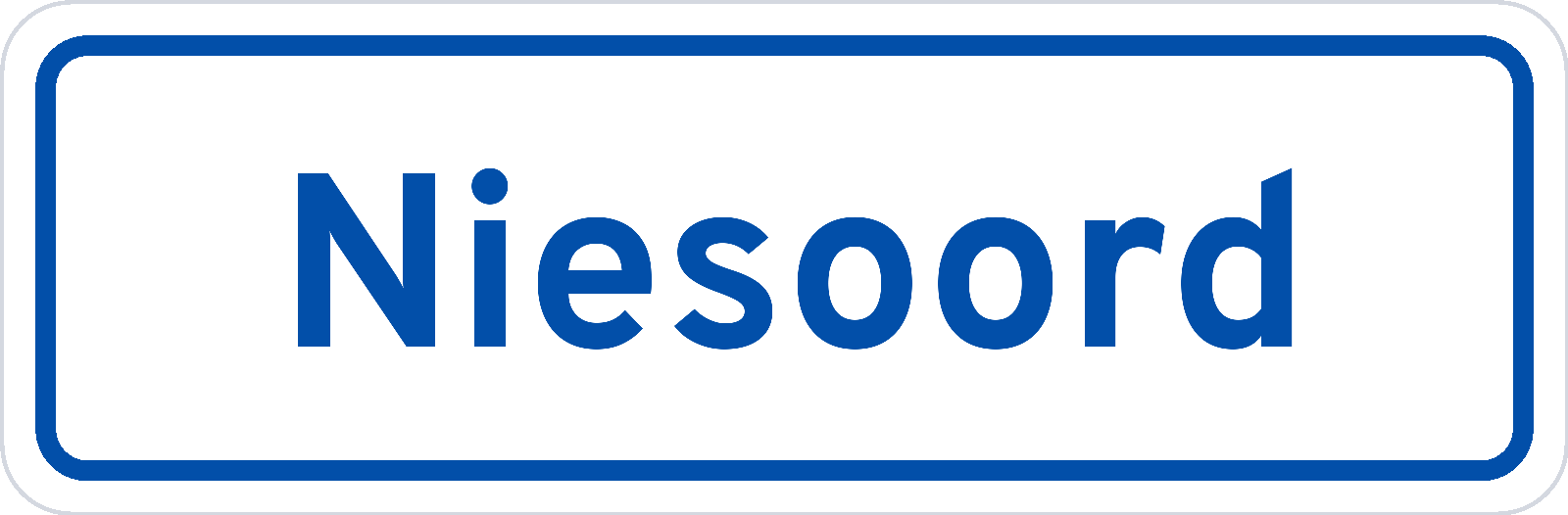 Plaatsnaambord Niesoord