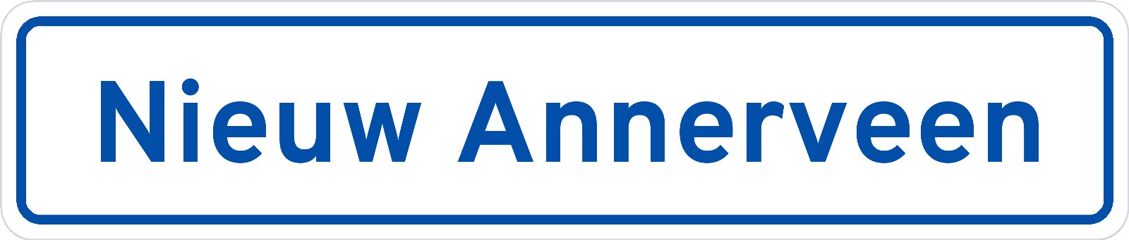 Plaatsnaambord Nieuw Annerveen